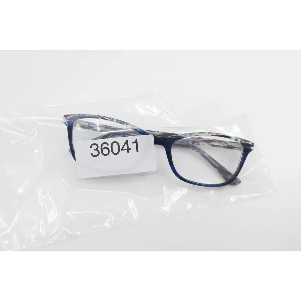 Chelsea Morgan CM 202110 Blue Patterned Cat Eye Eyeglasses Frames 52-17-135
